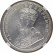 Silver One Rupee Coin of King George V of Bombay Mint of 1914.