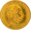 Gold Four Florin Coin of Francis Joseph I of Austria of 1892.