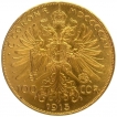 Gold One Hundred Corona Coin of  Franz Joseph I of Austria of 1915.