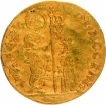 Gold One Zecchino Coin of Italy.