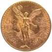 Gold Fifty Pesos Coin of Mexico of 1945.