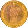 Gold  Two Scudi Coin of San Marino of 1974.