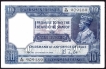 Ten Rupees Bank Note of King George V Signed by J.B. Taylor of 1926.