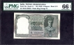 Five Rupees Bank Note of King George VI Signed by C.D. Deshmukh of 1944.