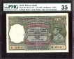 One Hundred Rupees Bank Note of King George VI Signed by C.D. Deshmukh of 1943 of Delhi Circle.