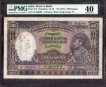 One Thousand Rupees Bank Note of King George VI Signed by J.B. Taylor of 1938 of Calcutta Circle.