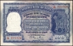 One Hundred Rupees Bank Note Signed by B. Rama Rao of Republic India of 1953.