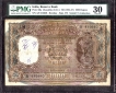 One Thousand Rupees Bank Note Signed by B. Rama Rao of Republic India of 1954.