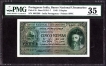 Five Rupias Bank Note of Banco Nacional Ultramarino of Indo Portuguese of 1945.