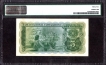 Five Rupias Bank Note of Banco Nacional Ultramarino of Indo Portuguese of 1945.