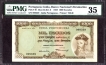 One Thousand Escudos Bank Note of Banco Nacional Ultramarino of Indo Portuguese of 1959.