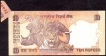 Error Ten Rupees Bank Note Signed by D. Subbarao of Republic India of 2011.