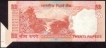 Error Twenty Rupees Bank Note Signed by D. Subbarao of Republic India of 2009.