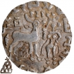 Silver Drachma Coin of Amoghbuti of Kuninda Dynasty.