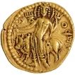 Rare Gold Dinar Coin of Vasudeva I of Kushan Dynasty.