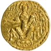 Gold Dinar Coin of Chandragupta II of Gupta Dynasty of Archer type.