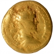 Gold Aureus Coin of Septimius Severus with Julia Domna Caracalla and Geta as Caesar of Roman Empire.