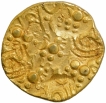 Punch Marked Gold Pagoda Coin of Jayasimha II of Chalukyas of Kalyana.