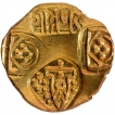 Punch Marked Gold Pagoda Coin of Jagadeva of Paramaras of Vidarbha.