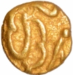 Gold One Quarter Fanam Coin of Silaharas of Karad.