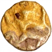 Gold One Quarter Fanam Coin of Shilaharas of Karad.