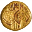 Punch Marked Gold Pagoda Coin of Singhanadeva of Yadavas of Devagiri.