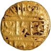 Gold Half Varaha Coin of Devaraya I of Sangama Dynasty of Vijayanagara Empire.