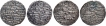 Lot of Four Silver Tanka Coins of Nasir ud din Nusrat of Dar al Darb Mint of Bengal Sultanate.