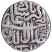 Silver One Rupee Coin of Akbar of Agra Dar ul Khilafa Mint.