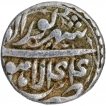 Silver One Rupee Coin of Akbar of Lahore Mint of Shahrewar Month.