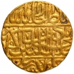 Gold Mohur Coin of Akbar of Agra Mint.