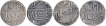 Lot of  Four Silver One Rupee Coins of Jahangir of Ahmadabad Mint of Different Months.