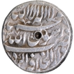 Silver One Rupee Coin of Shahjahan of Agra Dar ul Khilafa Mint.