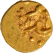 Gold Half Fanam Coin of Alamgir II of Siddhaut Mint.