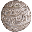 Silver One Rupee Coin of Nasrullanagar Mint of Rohilkhand Kingdom.