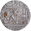 Silver One Rupee Coin of Trident and Flower Type of Chhatarpur State.