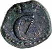 Copper Four Cash Coin of Christian VII of Indo Danish.