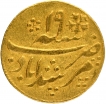 Gold Quarter Mohur Coin of Murshidabad Mint of Bengal Presidency.