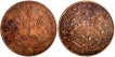 Copper Half Anna Coins of Bombay Presidency.