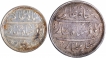 Silver Half Rupee & Rupee Coins of Bombay Presidency.