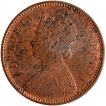 Copper One Quarter Anna Coin of Victoria Empress of Calcutta Mint of 1880.