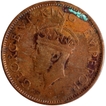 Bronze One Quarter Anna Coin of King George VI of Bombay Mint of 1941.