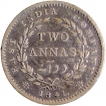 Silver Two Annas Coin of Victoria Queen of Calcutta Mint of 1841.