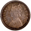 Silver Two Annas Coin of Victoria Queen of Bombay Mint of 1862.