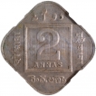 Cupro Nickel Two Annas Coin of King George V of Calcutta Mint of 1919.