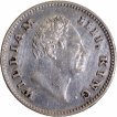 Silver Quarter Rupee Coin of King William IIII of Calcutta Mint of 1835.