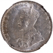 Silver Quarter Rupee Coin of King George V of Bombay Mint of 1925.