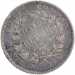 Silver Half Rupee Coin of King William IIII of Calcutta Mint of 1835.