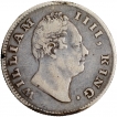 Silver Half Rupee Coin of King William IIII of Calcutta Mint of 1835.