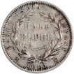 Silver Half Rupee Coin of Victoria Queen of Madras Mint of 1840.